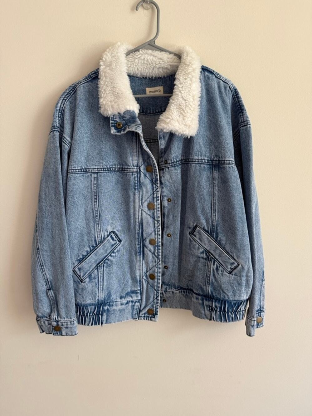 Mono B Light Wash Denim Jacket